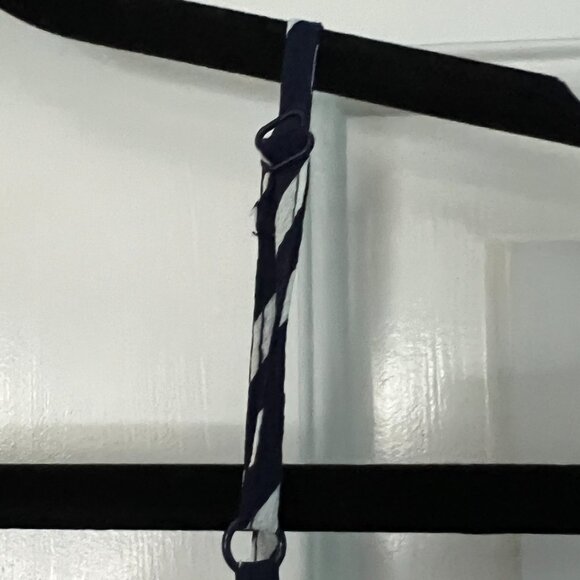 NWT Ambiance Navy white striped jumper with adjustable straps size SMALL - Picture 6 of 7